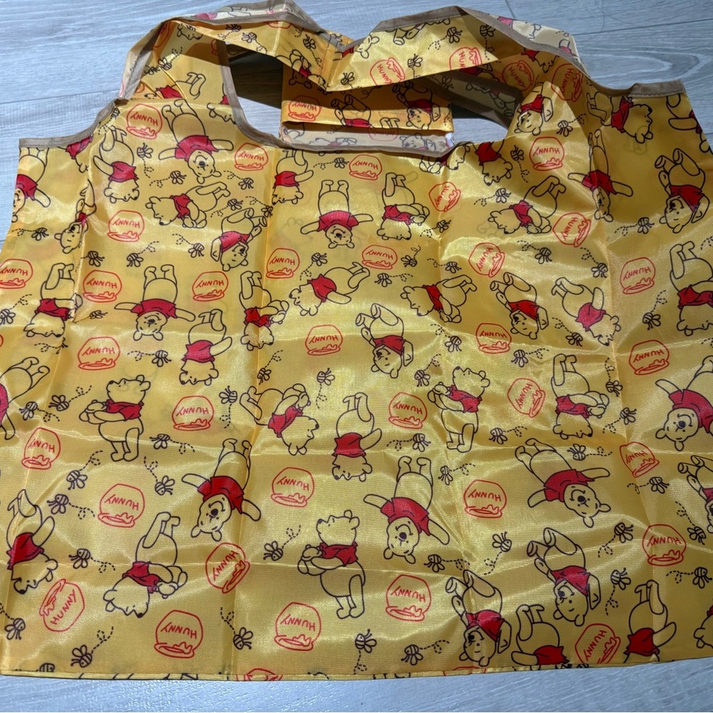 NEW Winnie the Pooh Foldable Tote Bag 15x22inches